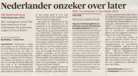 Nederlander onzeker over later